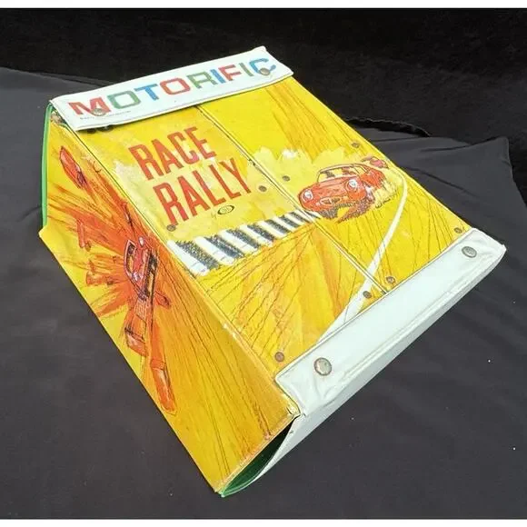 Vintage 1970’s Motorific Race Rally slot Car Carrying Case Slotless Cars